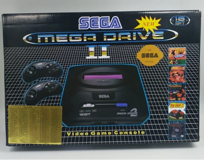 New Arrival Black Color PAL Version EU Plug Game Consoles Fit For Sega MD2 MD 2 TV Video Game Console Classic Card 16 Bit Boy