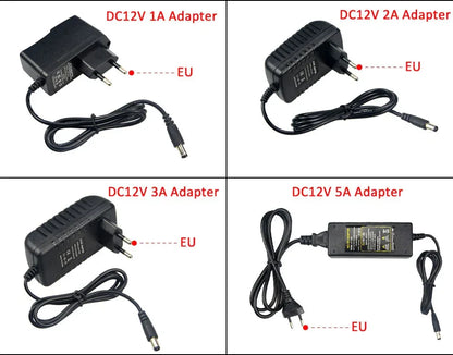 Electronic Power Supply Transformer for Led Light Strips AC/DC 110V 220V to 12V 1A 2A 3A Power Converter Adapter LED Driver