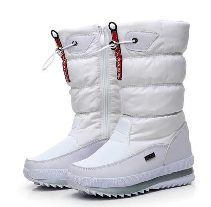 Winter Boots Thick Plush Waterproof Non-slip Boots Fashion Women Winter Shoes Warm Fur Botas mujer Women Snow Boots Platform