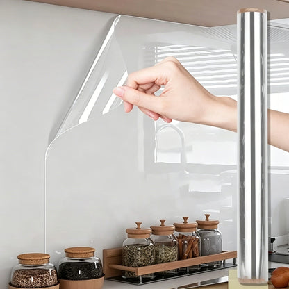 No Glue Static Transparent Wall Sticker Waterproof Anti Fouling Removable Wall Protector for Living Room Bedroom Home Use