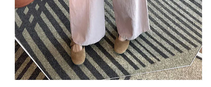 Summer Pregnant Woman Washed Cotton Trousers High Waist Ankle-length Plus Size Maternity Casual Pants Wide Legs Pregnancy Pants