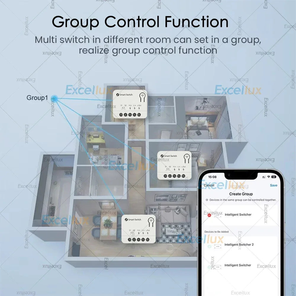 10A Mini Zigbee Smart Switch Module DIY Lighting Relay Breaker Intelligent Life App Control Work with Home Assistant Zigbee2MQTT