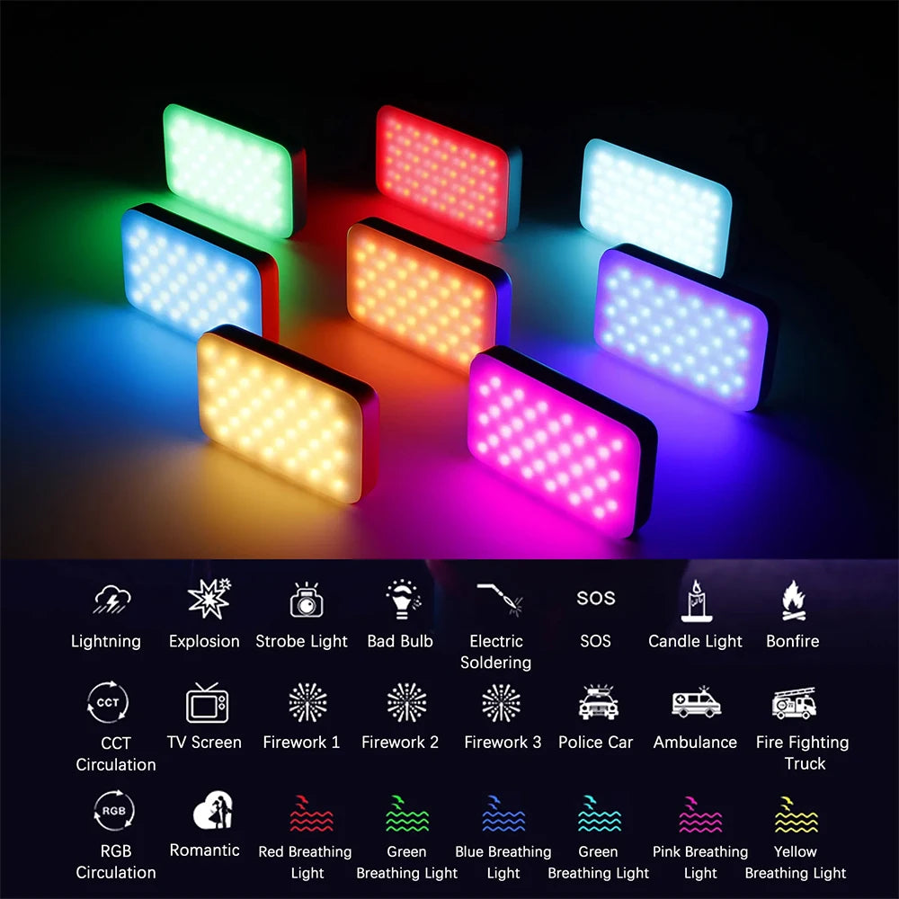 VILTROX Weeylite S05 Full-Color RGB Fill Light Led Live Photography Video VLOG Atmosphere Color-Changing Lighting App To Control