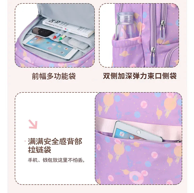 Child Girl Backpacks Primary Junior High School Bags for Girls Children Kids Bookbag Backpack 2025 Back to School Girl Schoolbag