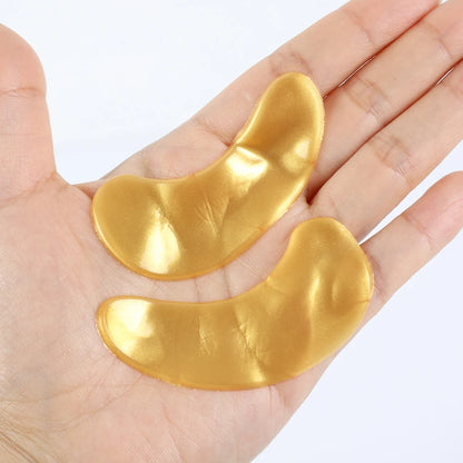 Gold Moisturizing Crystal Collagen Eye Mask Anti-Wrinkle Anti Aging Fade Dark Circles Skin Care Patch Dilute Fine Lines Mask