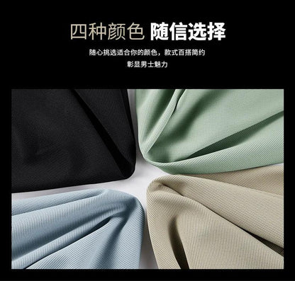Quick Dry Men's Polo Shirt Stand Collar Pullover Male Long Sleeve Half Zipper Spring Big Size Plus Large 6XL 7XL 8XL Sport Golf