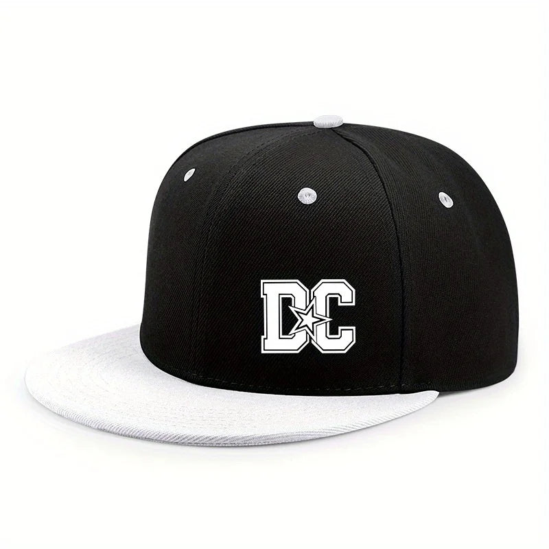 Unisex Letter Print Hip-hop Snapback Cap Outdoor Adjustable Casual Baseball Caps Sunscreen Sun Hat Streetwear