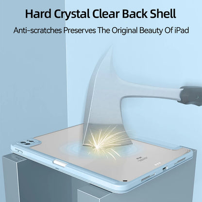 For iPad Case 2024 Air 11 13 M2 Pro 11 13 for 10 Gen Pro 10.5 10.2 9th 8th 6th 5th 9.7 Mini 6 Acrylic Smart Case with Pen Holder