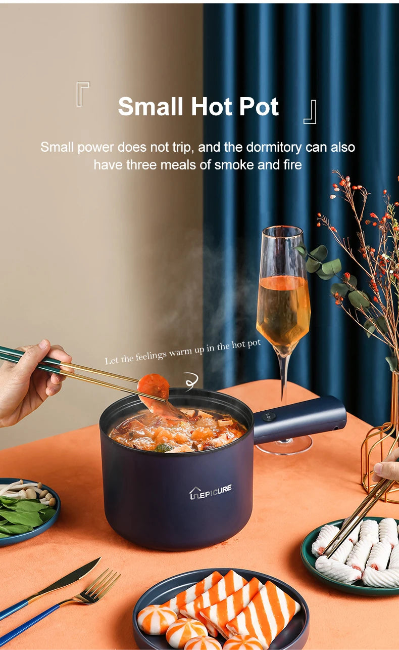 Multifunction Cooker Household Single/Double Layer Hot Pot Electric Rice Cooker Student Dormitory Mini Non-stick Pan Pots EU/US