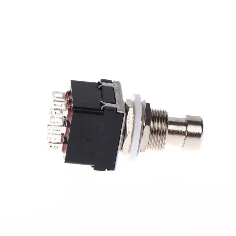 NEW 1/3Pcs Button Direct Conversion Switch 9 Pin 3PDT Latching Guitar Switch Guitar Effects Pedal Box Stomp Foot True Bypass
