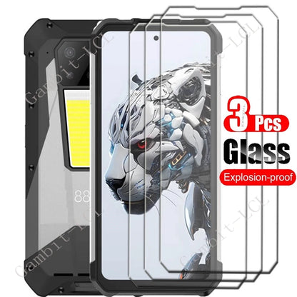 3PCS For Unihertz 8849 Tank 3 Pro Tempered Glass Protective On Tank3Pro 3Pro Tank 2 Tank2 6.8" Screen Protector  Cover Film