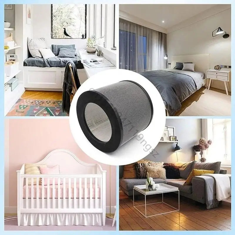 2x Air Purifier Filter High Efficiency HEPA Activated Carbon Filter Replacement Suitable For TaoTronics TT-AP006 Durable R9UD