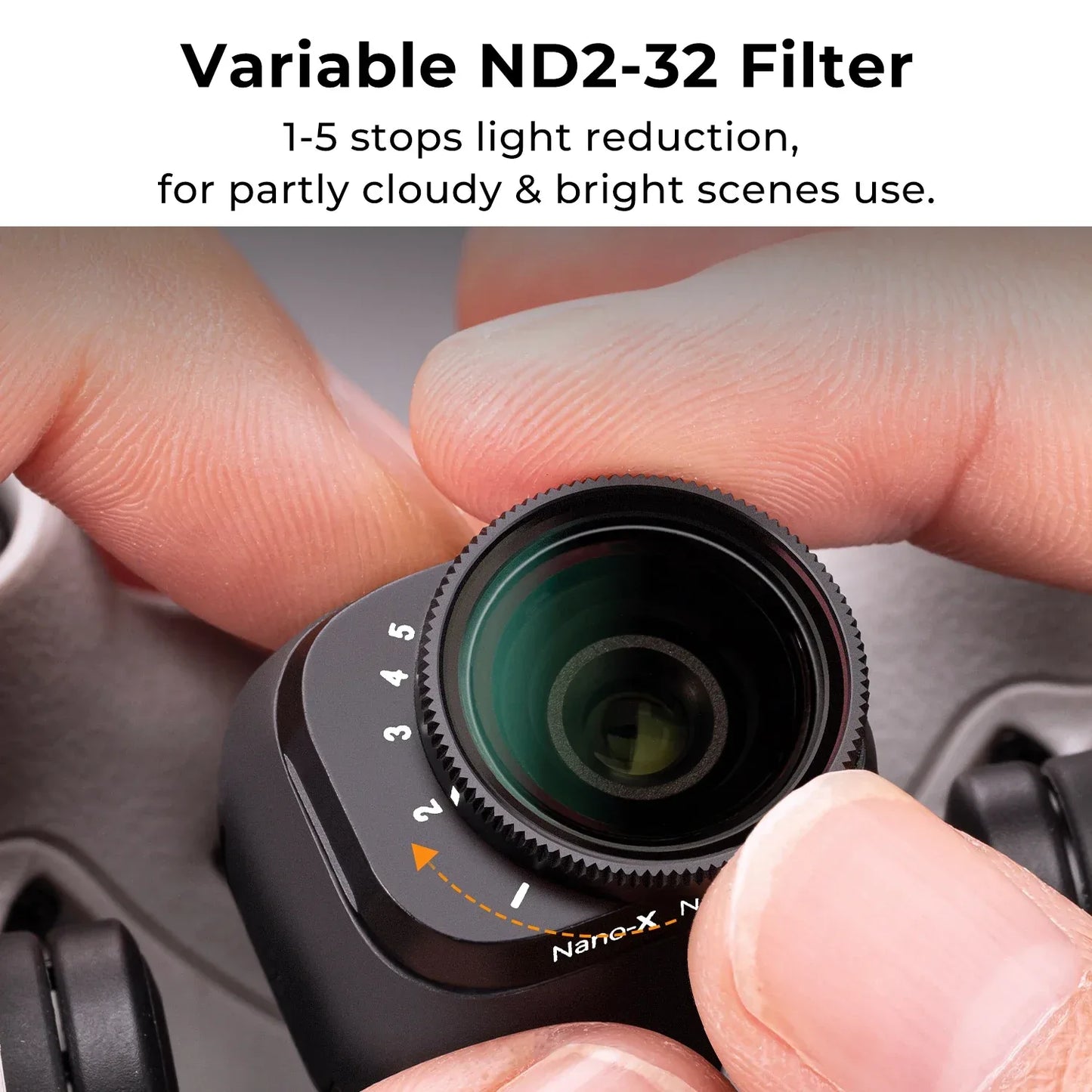 K&F CONCEPT Drone Filter for DJI Mini 3 Pro &Mini 3 UV/CPL/ND2-ND32/ND32-ND512 Variable Camera Coating Optical Glass Lens Filter