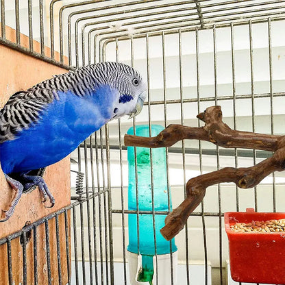 1Pc Pet Standing Stick Wild Grape Wood Pole Parrot Cockatiel Parakeet Station Board Bite Claw Grinding Toy Bird Cage Accessories