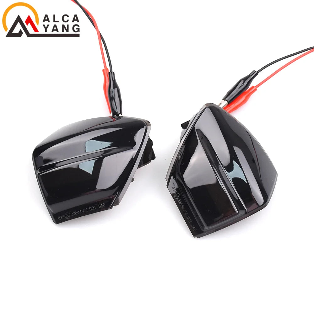 Car Dynamic Turn Signal Light For Ford S-Max 07-14 Kuga C394 08-12 C-Max 11-19 LED Mirror Repeater Sequential Indicator Blinker