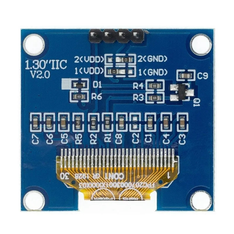 1.3" OLED Display Module White/Blue Color Drive Chip CH1106 128X64 1.3 inch OLED LCD LED IIC I2C Communicate For Arduino