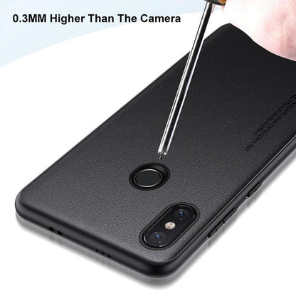 Luxury PU Leather Case For Xiaomi Mi 8 Mi8 Back Cover Matte Silicone Full Protection Phone Case For Xiaomi 8 Xiaomi8 Coque