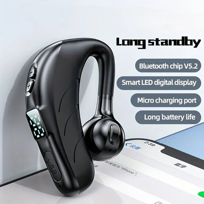 Wireless P13 Pro LED Digital Display Business Earphone Long Standby Sport Wireless 5.2 Headphone HiFi Subwoofer For Phones