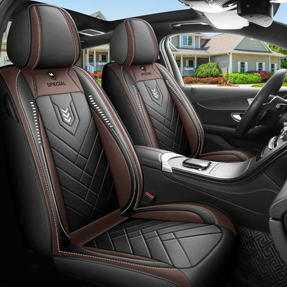 1pcs All inclusive seat cover full leather car seat cushion Driver's seat cover or passenger seat cover all season universal pad by PDG ibma