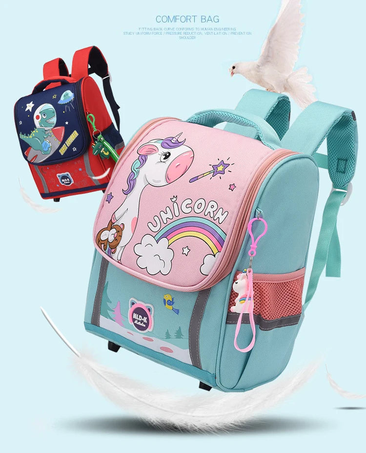 Cute Dinosaur Children Primary School Backpack 1 Grade Sac A Dos Pack Boys Cartoon School Bags For Kids Satchels Mochila Hombre