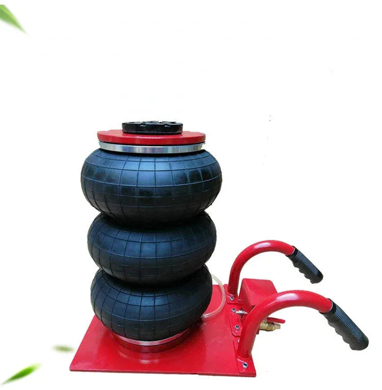 3 Tons Pneumatic Car Jack Triple-bag Air Jack Hand-end Type Car Lifting Equipment Garage Repair Shop Car Jack 15CM-40CM
