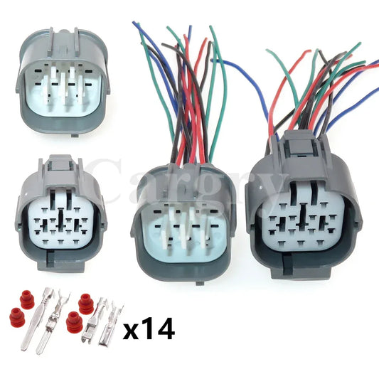 1 Set 14P 6181-0077 6189-0136 6918-0337 AC Assembly Automotive Electric Wire Connector Car Waterproof Socket