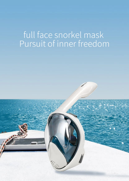 COPOZZ Scuba Underwater Hunting Diving Mask Anti Fog Snorkel Mask Breathing for Gopro Camera Men Women Full Face Mask Adult
