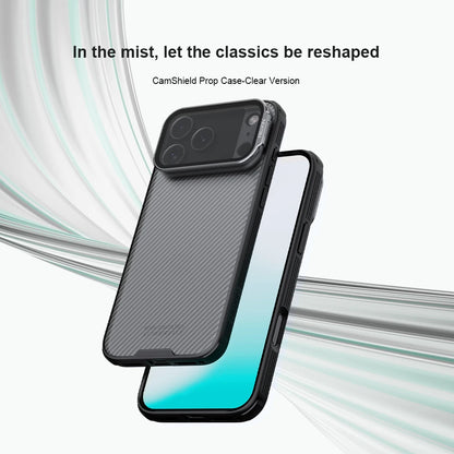 Nillkin for iPhone 17 Pro Max / 17 Pro Case CamShield Prop Camera Cover Transparent Stand Protection Back Cover Phone Case