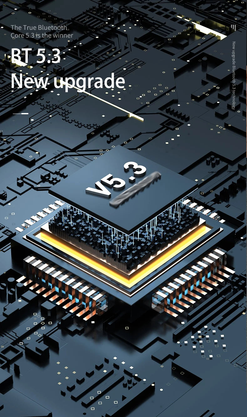 Écouteurs intra-auriculaires invisibles TWS Mini sans fil Bluetooth 5.3 avec microphone et réduction de bruit pour téléphone