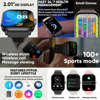 Global Upgrade Version Watch 5 HD AMOLED Display Screen Heart Rate Bluetooth Call GPS Track Waterproof Sports Men Smart Watch