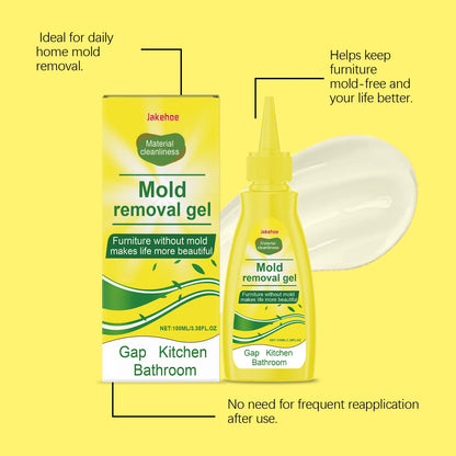 JAKEHOE Kitchen Cleaning Gel Quickly Dissolving Mildew Stains Eliminate Odors No Residue Household Mold Remover Gel for Bathroom