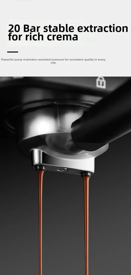 20Bar Pressure, Dual Brew (Hot/Cold), Smart Touchscreen, Milk Frother, Fast Heating, Energy Saving - Perfect for Home Baristas