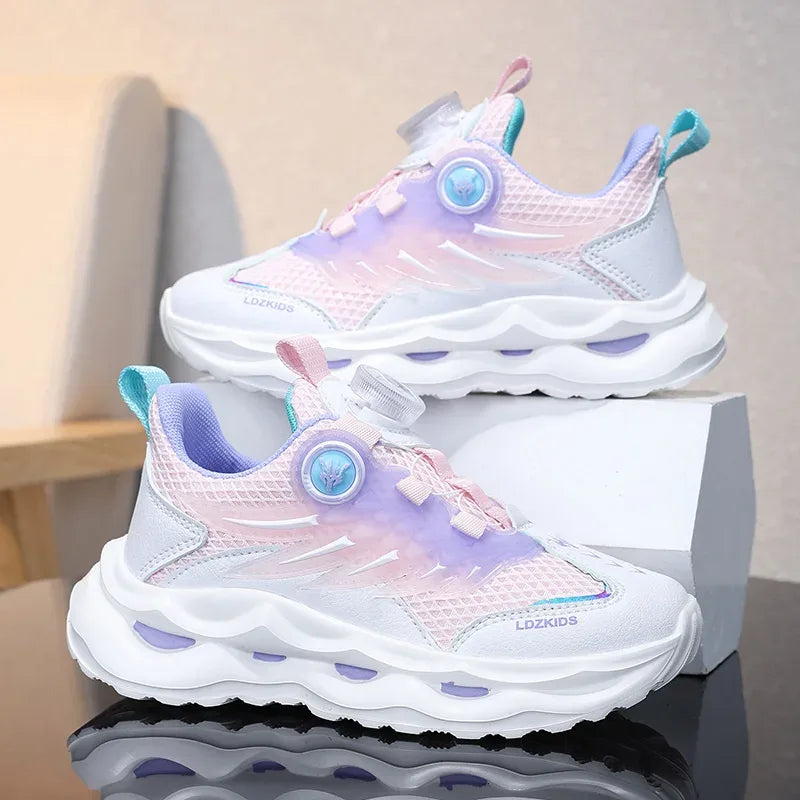 Summer Breathable Sport Shoes for Children Girls Casual Student School Walking Shoes Anti-slip Fashion Tenis Footwear