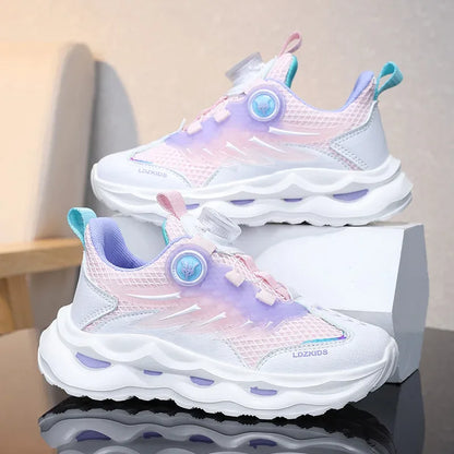 Summer Breathable Sport Shoes for Children Girls Casual Student School Walking Shoes Anti-slip Fashion Tenis Footwear