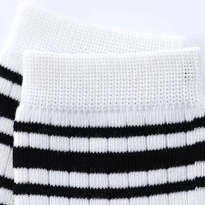 5 Pairs Autumn Fashion Boys Sock for Kids Cute Baby Girl Happy Funny Boat Long Socks White Spring Children's Clothes
