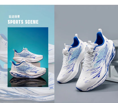 Fluorescence Running Shoes CarbonBoard Marathon Men Sports Casual Tenis Breathable Womens Comfortable Athletic Nonskid Sneakers