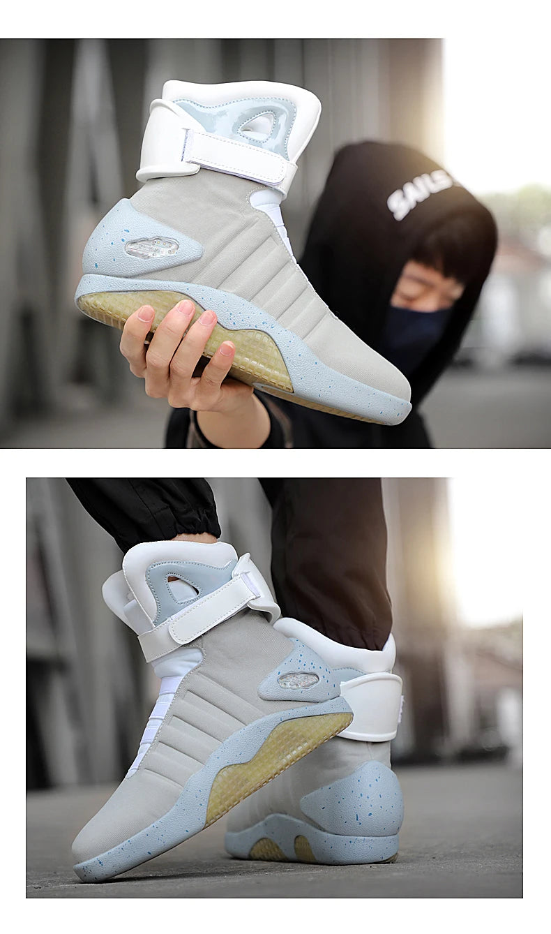 Skateboarding Shoes New Led Boots for Men,Women,Boys and Girls USB Rechargeable Glowing Shoes Man Party Shoes Cool Soldier Boots