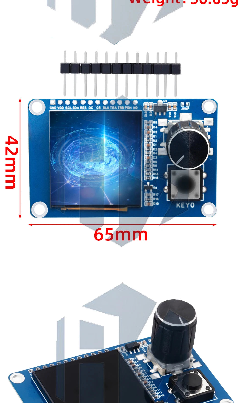 1.54 Inch 1.54" Full Color TFT Display Module HD IPS LCD LED Screen 240x240 SPI Interface ST7789 For Arduino