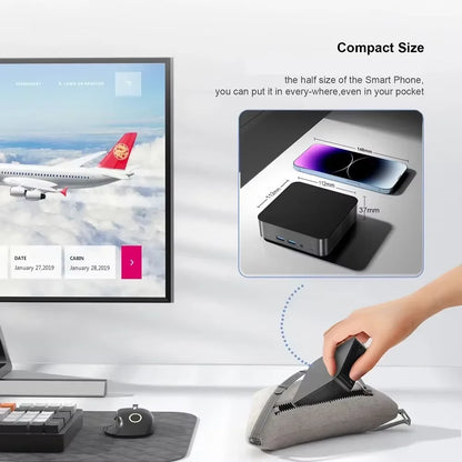 Hotselling Portable Intel N150 Windows 11 16GB RAM 512GB 1TB SSD Gaming Mini Computer WiFi 6 Desktop Mini PC Computer