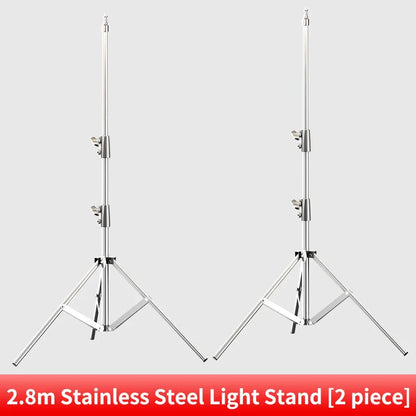 290cm Air Pressure Tripod Bearing 10kg for Camera Stainless Steel Light Stand For Ring Light Live Youtube and Photography Soft
