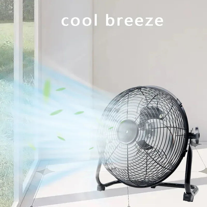 12 Inch Floor Electric Fan Household Commercial Industrial Floor Fan For Bosch For Makita For Milwaukee 18V 20V Li-ion Battery