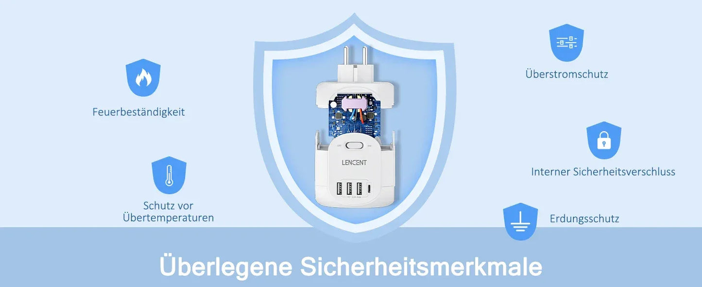 LENCENT USB Sockets dice Without Cable socket EU Socket Adapter Multiple socket EU Outlet Extender