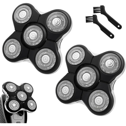 1/2/3Pcs Shaver Replacement Heads Compatible with Balder XR7000/XR1500/XR5 Head Shaver Model  Electric Shaving for Bald Men