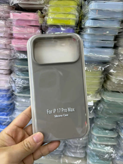 Official Liquid Silicone Skin Feel Case For IPhone 18 Pro Max 17 Pro Air Macaron Solid Candy Colour Color with Packet Box Cover