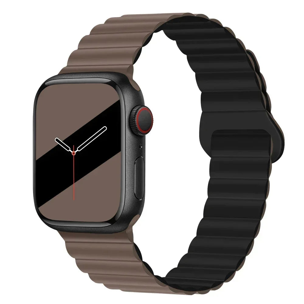 NEW Original Liquid Silicone Magnetic bands for Apple watch band Ultra 2 Series 9 SE iwatch 42mm 44mm 45mm 49mm 38mm 40mm 41mm