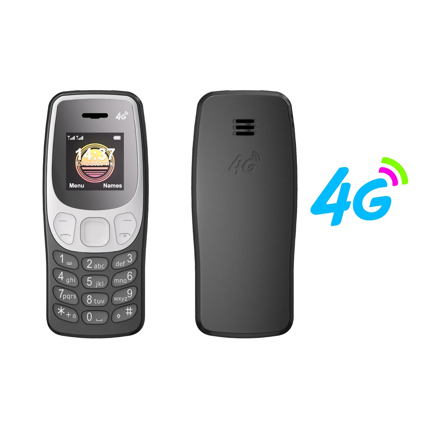 SERVO BM80 LTE 4G Mini Mobile Phone Dual SIM Standby Speed Dial Blacklist Call Recording 0.85" Screen Super Small Phones Back-up