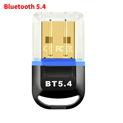 USB Bluetooth 5.4 Adapter Transmitter Receiver Bluetooth Audio Bluetooth Dongle Wireless USB Adapter for Computer PC Laptop