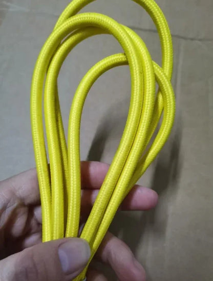2m AC 220-250V EU Power Cord with Switch Fabric Covered Electrical Power Cable For DIY Table Lamp Cord