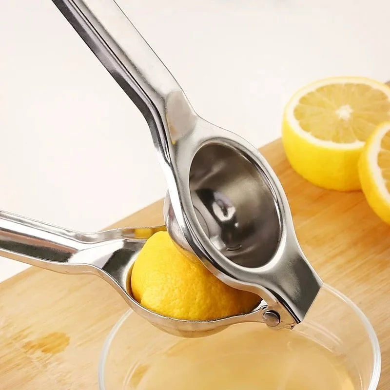 Stainless steel lemon squeezer, manual high-efficiency juicer, and compatible with a variety of fruits