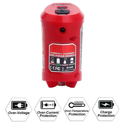 Charger Converter USB Power Adapter Phone Charger Adapter For Milwaukee For Makita For Bosch 12V Battery 12V DC Output Port